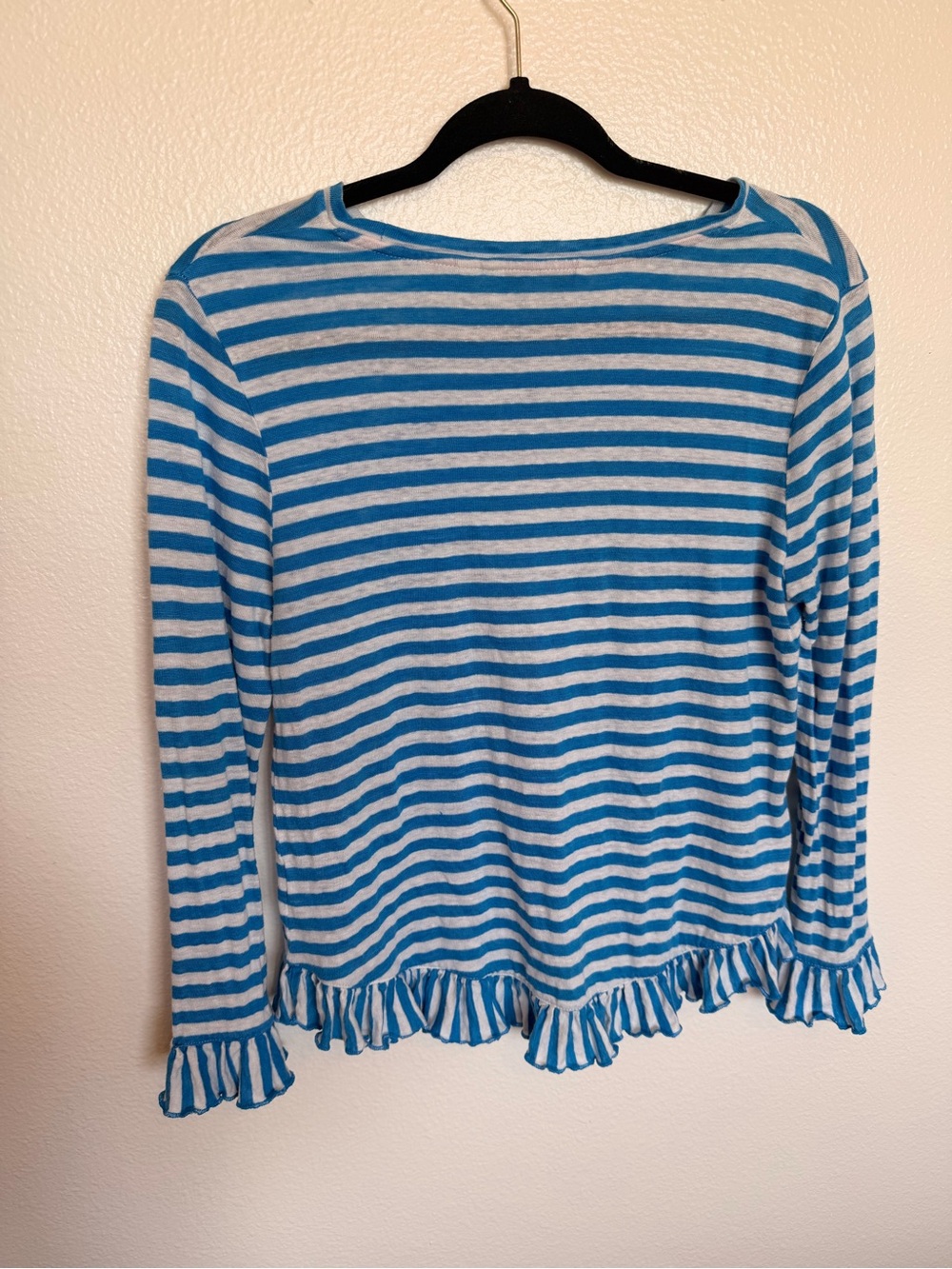 Boden Dorothy Linen Jersey Top Size 6 - Picture 4 of 5